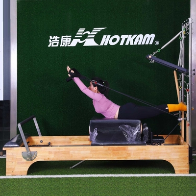 กำลังโหลดอุปกรณ์ออกกำลังกายพิลาทิส 200 กก. Deep Squat Pilates Reformer Machine