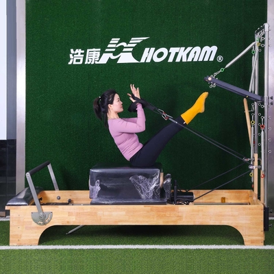 กำลังโหลดอุปกรณ์ออกกำลังกายพิลาทิส 200 กก. Deep Squat Pilates Reformer Machine