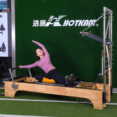 กำลังโหลดอุปกรณ์ออกกำลังกายพิลาทิส 200 กก. Deep Squat Pilates Reformer Machine
