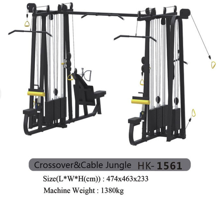 OEM Commercial Cable Crossover โรงยิมมัลติฟังก์ชั่นเครื่องเคลือบผง