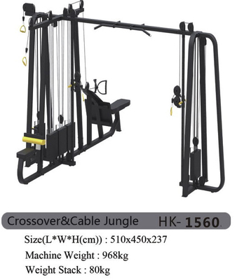OEM Commercial Cable Crossover โรงยิมมัลติฟังก์ชั่นเครื่องเคลือบผง