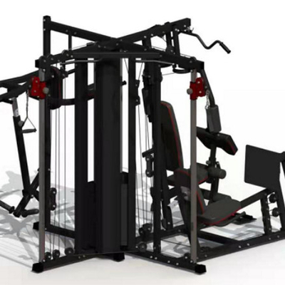 การออกกำลังกายที่บ้านเครื่องออกกำลังกายมัลติฟังก์ชั่น 8 In 1 Multi Station Gym