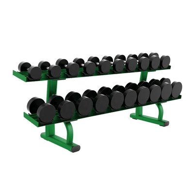 200KG Fitness Dumbbell Rubber Dumbbell Set เทรนเนอร์ยิมในตัว
