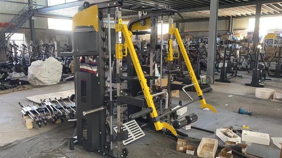 พาวเดอร์โค้ท สนามฟิตเนส อุปกรณ์ฟิตเนส มัลติฟังก์ชันสมิธ Weight Stack Trainer
